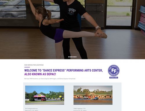 New Web Design for Dance Express!