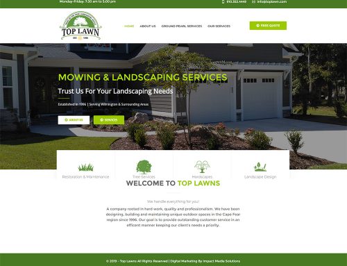 New Landscaping Web Design!