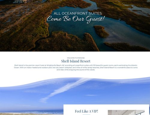 Web Design for Shell Island Resort