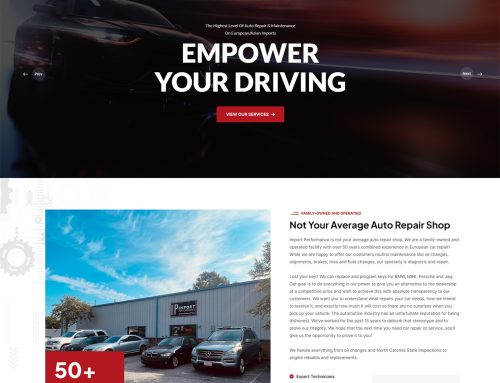 New Web Design Wilmington NC – Import Performance