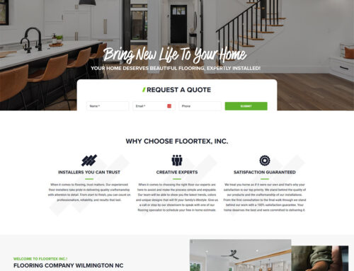 Website Design Wilmington NC for Floortex, Inc.